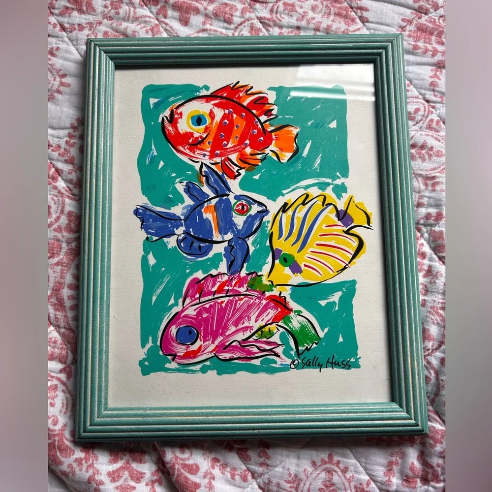 Vibrant Fish Art Print by Sally Huss